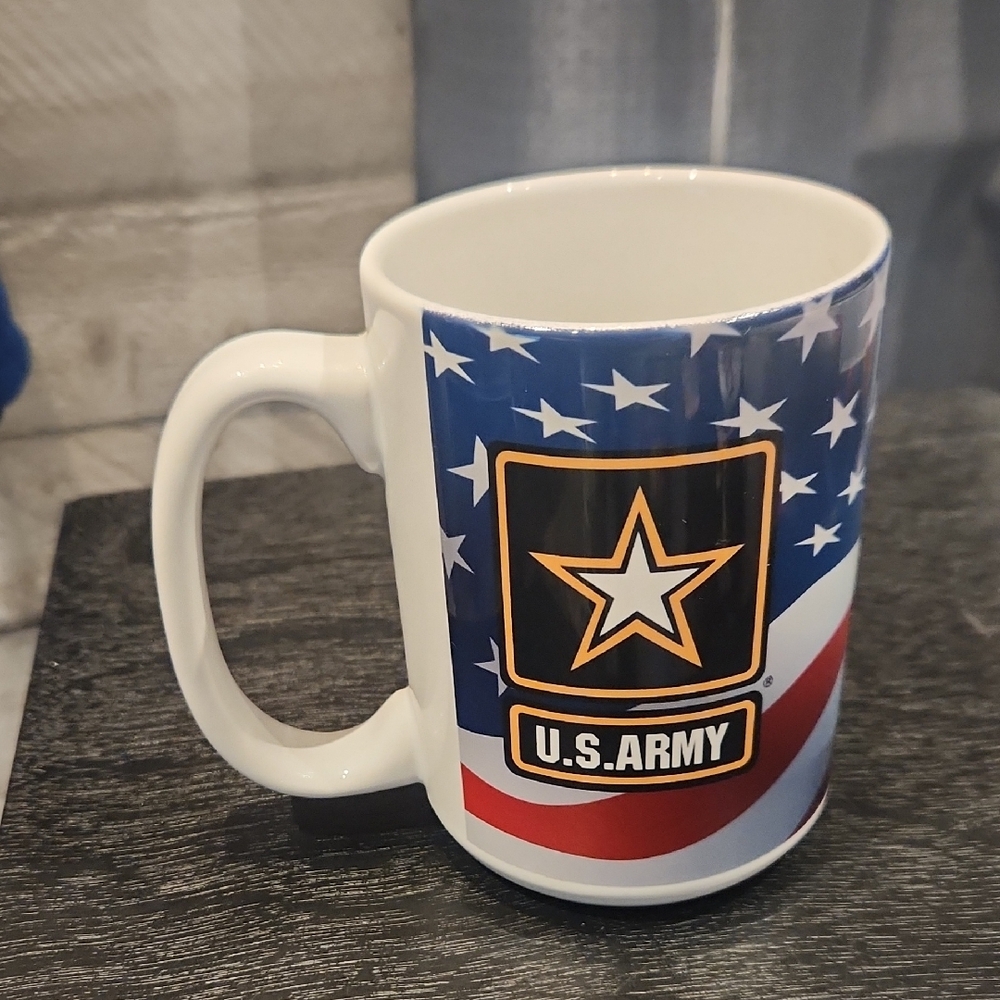 NWT U.S. Army White and Blue Coffee/Tea Mug